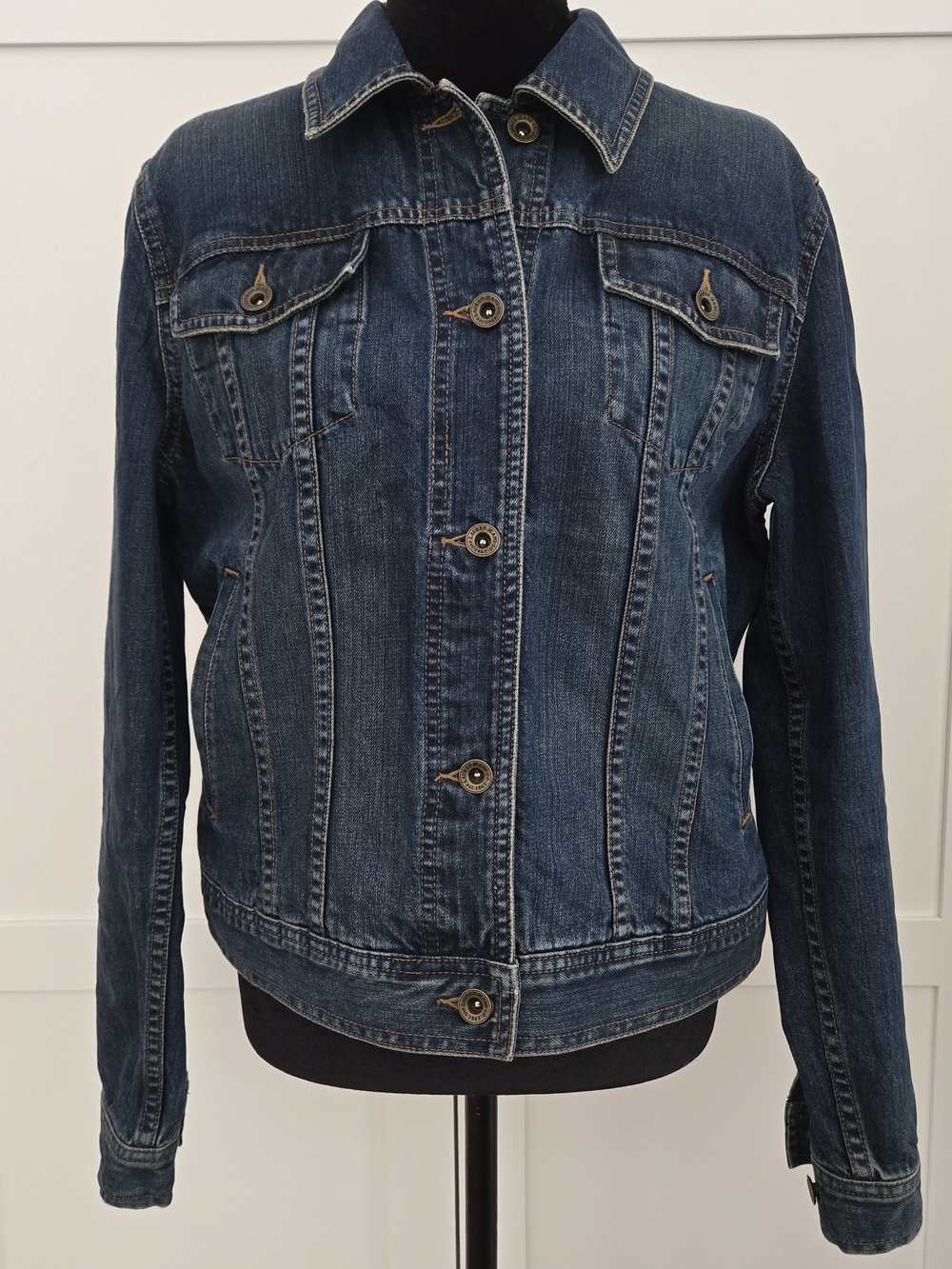 Lauren Ralph Lauren Indigo Blue Denim Jean Jacket Like New Medium